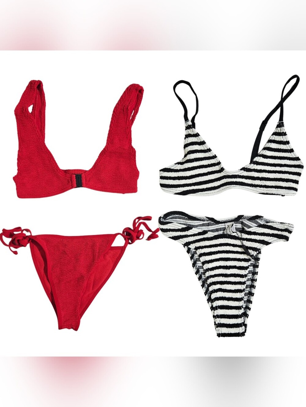 2 BOND-EYE Bikini Sets Edwards/Clasp Scout Crop & Christy/Anisha Brief Swimsuits